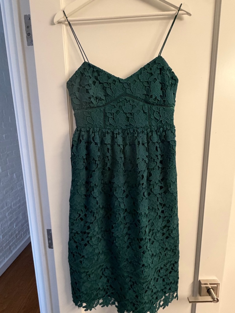 Club Monaco Emerald Green Lace Midi Dress